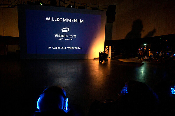Präsentation zum Visiodrom im Gaskessel in Wuppertal.