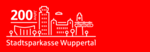 Logo der Stadtsparkasse Wuppertal '200 Jahre'.