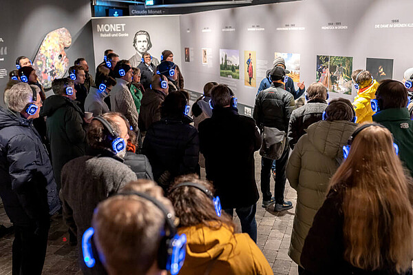Führung durch die Monet-Ausstellung im Gaskessel in Wuppertal.
